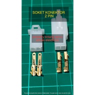 2 PIN CONNECTOR SOCKET 2PIN CONNECTOR SOCKET 2 PIN MOTORCYCLE SOCKET