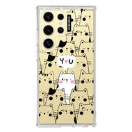 [S24ultraS23ultra] HI-SHIELD Stylish เคสใสกันกระแทก Samsung รุ่น YOU & ME