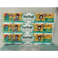 < Bundle of 3 > PurSoft 3ply Bathroom Tissue Unscented, 30 Rolls Toilet Paper