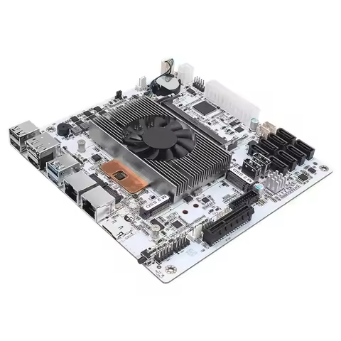 NAS Motherboard 8-Bay with i5-8265U ES, 8 SATA, Dual M.2, DDR4 for Home Office Storage