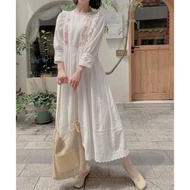 MDLV ~ M18D680 Ritsuki Embroidered Morikei Style Dress