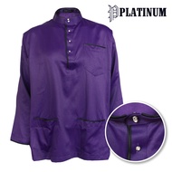 PLATINUM Men's PLUS SIZE Baju Melayu Traditional PM9152 Baju Raya Big Plus Size Trimming Edge Microf