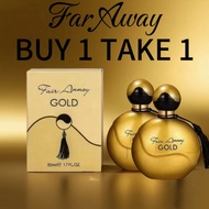 Far Away Gold Perfume 50ml Unisex – Long-Lasting Floral Fruity Scent, Perfect for Daily Use, Office 