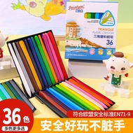 6/12/24/36 Colors Plastic Crayons for Kids Non-Toxic No Dirty Hand Safe Washable Crayon Toddler Gift