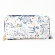 日本 LeSportsac X 彼得兔 Peter Rabbit 白藍色帆布 RECTANGULAR 化妝袋