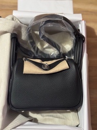 Hermes Lindy Mini 黑銀 noir phw