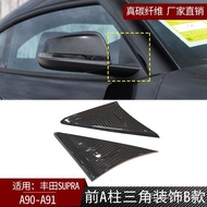 Toyota B Car Exterior Accessories A Zhu Niu Demon Triangle A90A91Real Carbon Fiber supra Decorative 