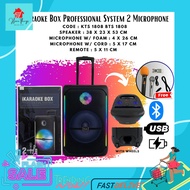 [SALE] KTS 1808 BTS 1808 IKARAOKE BOX PROFESSIONAL SYSTEM 2 MICROPHONE / KARAOKE MICROPHONE / SPEAKE