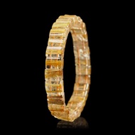 【正佳珠寶】金鈦晶 頂級高透體老礦包裹鈦 23.9g 金鈦晶手排