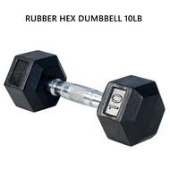 Hexagon Dumbbell 20lb 15lb 10lb 8lb 5lb 3lb Premium Rubber Coated Weight Biceps Triceps Bench Press