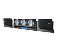 含運 全新 VAL 超薄型音響組 7音源 黑色 藍色 髮絲紋 壁掛立架兩用3CD player USB SD FM AM 電子防震