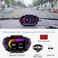 ‼️Version Terbaru🇲🇾  P24 GPS Car OBD OBD2 Meter Digital Scanner Speedometer Gauge display Hud Water 