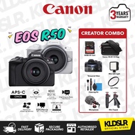 (3 YEARS WARRANTY) Canon EOS R50 Body & RF-S 18-45mm F4.5-6.3 IS STM Lens - Canon Malaysia Warranty