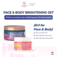 Noera HB 10% Alpha Arbutin + Cream Dosting Wajah 16% Pure Concentrated Liposome Arbutin | Whitening 