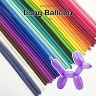 [10pcs] Matte Long Balloon Modelling Bouquet Clown Twist Animal Flower Tying 260Q Panjang Ballon Twi