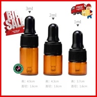 2ml Dropper Bottle Tester Essential Oil Perfume / Serum Tester Bottle 2ml