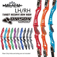 TOPOINT UNISON 21/23/25inch Recurve Bow Riser ILF Universal Interface Aluminum Alloy Bow Handle Wood
