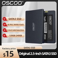 OSCOO 120GB 240GB 2.5นิ้ว Solid State Drive 3D TLC NAND Flash SATA3 SSD สำหรับแล็ปท็อปเดสก์ท็อปขายส่ง SSD Hard Disk