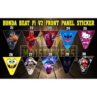 Honda Beat Fi V2 Front Panel Sticker Page 2