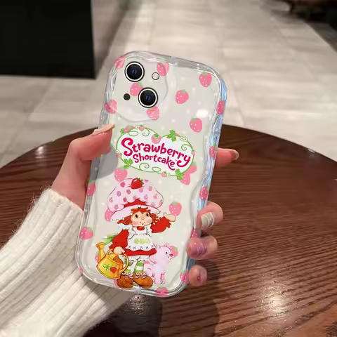 Strawberry Shortcake Phone Case For Samsung Galaxy S25 S24 S23 S21 S20 FE Plus Ultra F06 4G 5G 3D Wa