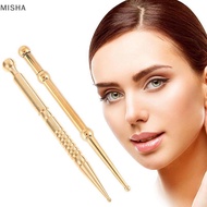 Misa 1Pc Pure Brass Facial Massage Pen Eye Trigger Point Massage Pen Reflex Stimulator Acupoint Mass