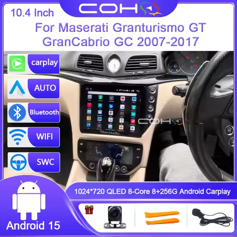 10.4 Inch For Maserati Granturismo GT GranCabrio GC 2007-2017 Car Multimedia Player Gps Radio Androi
