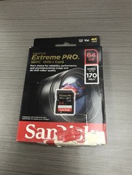 SanDisk 64/128/256GB Extreme PRO 170mb/s SDXC UHS-I Card 記憶卡