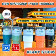 Original Tyeso Tumbler With Handle 600/750/900/1200ml Double Layer Insulated Stainless Steel Thermos Flask Water Bottle