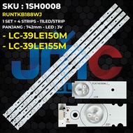 Backlight TV SHARP 39 Inch LC-39LE155M LC-39LE150M 39LE150 39LE155 RUNTKB188WJ