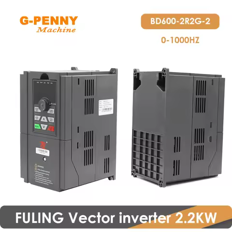 2.2KW FuLing BD600 Inverter 220v/380v Variable frequency Drive 3 phase Output Motor Speed Control 0-