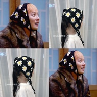 GD GD GD Dragon Daisy Headscarf Handmade Crochet Triangle Scarf Concert Support Gift Girlfriend Head