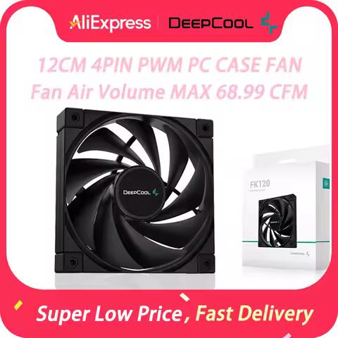 Deepcool FK120 120MM PBT Material Computer Case Fan Low Noise DC 12V 1850RPM Max Air Volume 68.99CFM