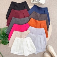 【T373】西装短裤遮肉显瘦 High Waist Short Pants by TALENT 阔腿短裤 Suit Pants Women Bottom