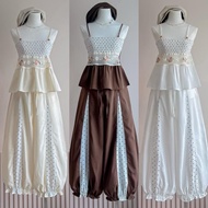 Ruda polkadot look Spaghetti Strap Long Pants Genie m10