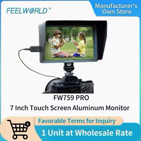 FEELWORLD FW759 PRO 7 Inch Touch Screen 4K HDMI 1280x800 Camera Field Video Monitor