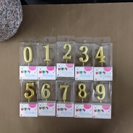 LILIN NUMBER CANDLES 0-9 KEK DECORATIONS BURN NUMBER