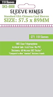 Sleeve Kings Standard USA Chimera 57.5x89mm Pack 110 Lenses
