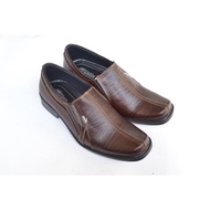 Men's Loafers A6 Brown Croco Shoes Genuine Leather A6
