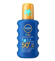 Nivea Sun KIDS PROTECT & CARE COLOURED SPRAY SPF 50+ นีเวีย สเปรย์กันแดด กันแดด SPF50 สำหรับเด็ก สูต