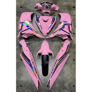 COVER SET LC135 V1-V8 BABY PINK DESIGN LINE CHROME