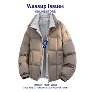 WASSUP ISSUE | แจ็คเก็ตขนเป็ดหนาอบอุ่นพร้อมหมวกสำหรับผู้ชาย