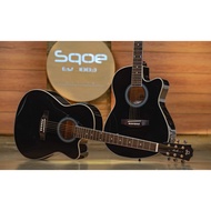 Slick 39G 39’ Inches Acoustic - Electric Guitar with Builtin Tuner