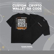 Custom Crypto T-shirts Crypto Wallet QR Code/Custom QR Code T-shirtsCrypto/ T-shirtsCustom Barcode T