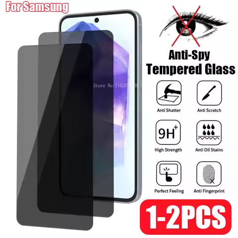 1-2PCS Privacy Screen Protector For Samsung Galaxy A53 A13 A33 A23 A52S A22 A73 S20 S21 FE 5G Anti-S