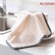 ALISONDZ Dish Towel Hangable Thickened Kitchen Tool Gadgets Coral Velvet Home Wiping Rag