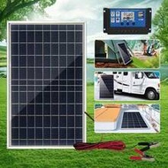30W Portable Solar Panel Kit For Yard & Villa, Optional 100A Controller, Output 12V-18V-24V USB 5V, 