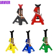 JAVIER Simulation Jack Stands, Lift Pair Rack Model Parts Metal Jack Stands, 3 Ton 6 Ton Decoration 