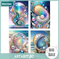 5D DIY Full Square Drill Diamond Painting SeaShell Kit Home Decor Art 45x65cm