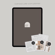 工作計畫【燕麥拿鐵】/ iPad planner / Goodnotes模板