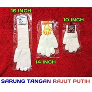 WHITE KNIT GLOVES 3 SIZES 3 OPTIONS